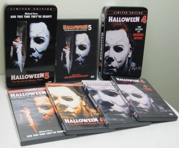 Halloween 4 and 5 DVDs