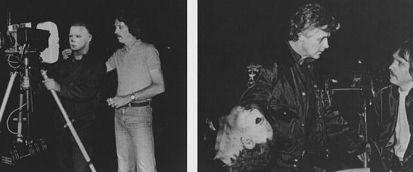 michael myers on set with john carpenter 27